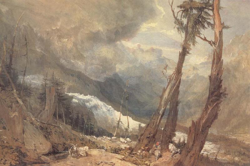 J.M.W. Turner Mer de Glace,in the Valley of Chamouni,Switzerland Norge oil painting art